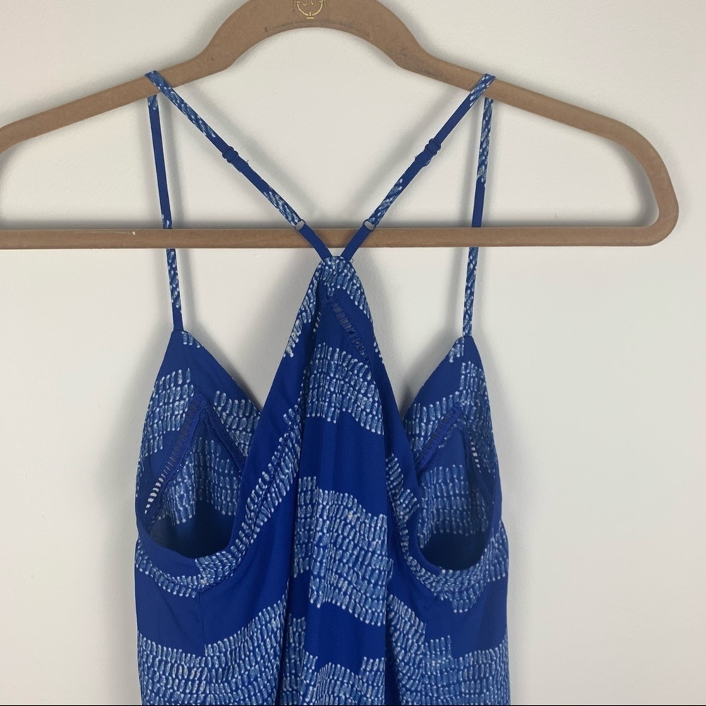 Collective Concepts Blue Print Racerback Tank Top - Picture 6 of 8